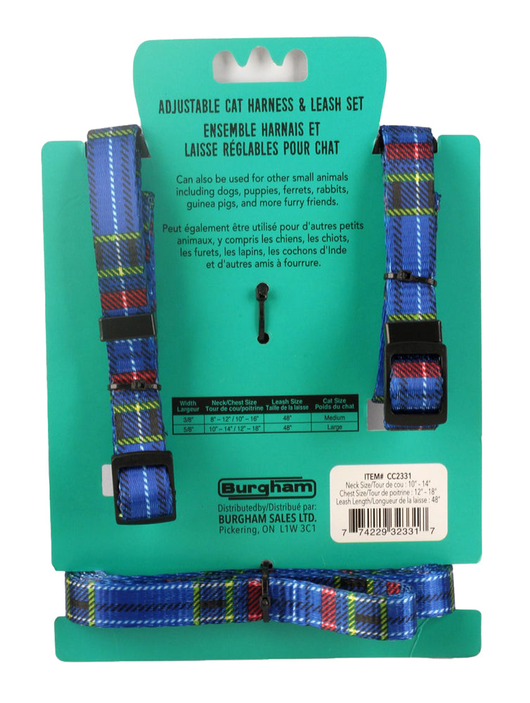 Simon's Adjustable Cat Harness & Leash Set