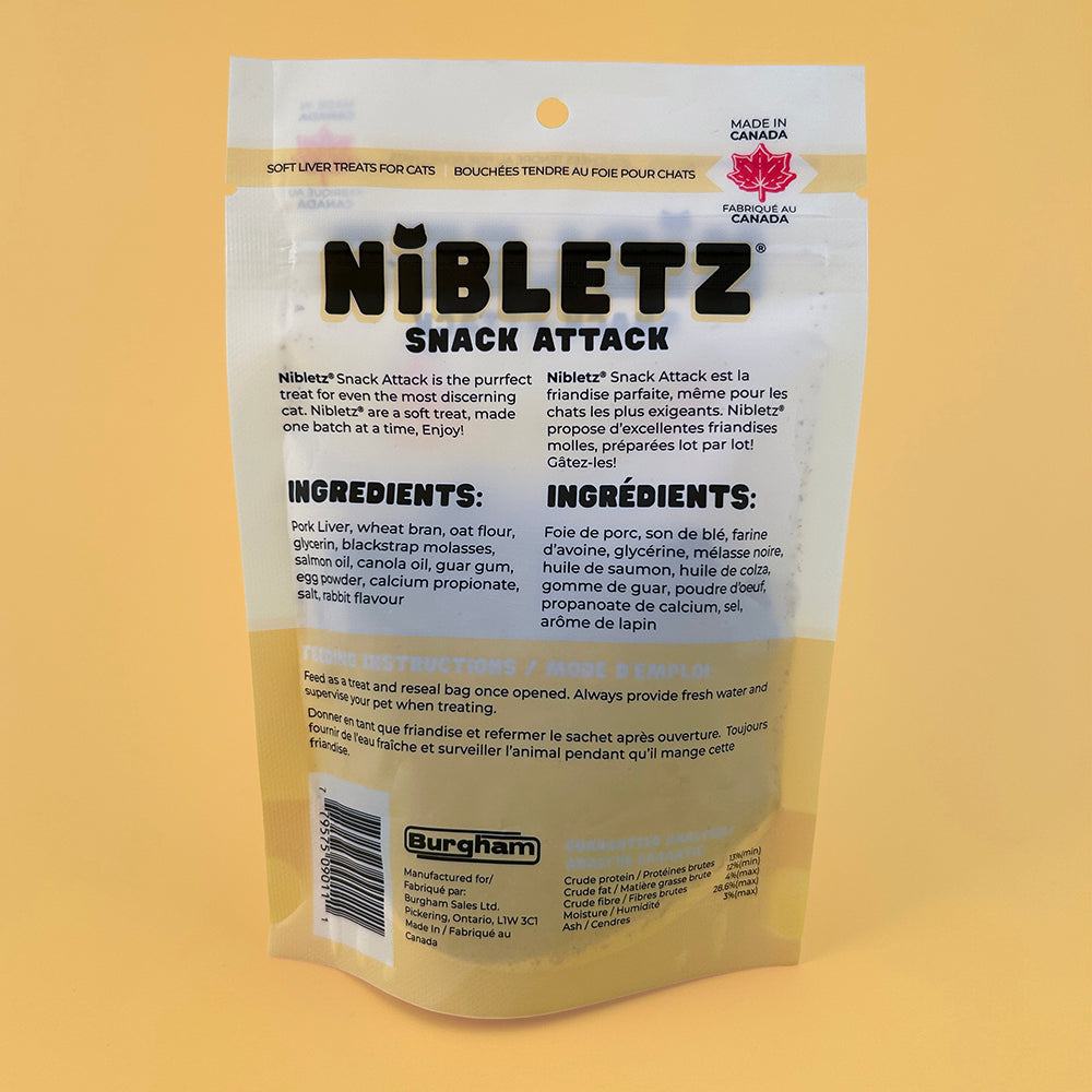 Nibletz Soft Moist Treats for Cats, Rabbit Flavour
