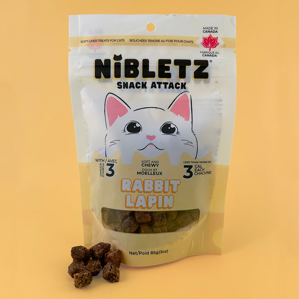 Nibletz Soft Moist Treats for Cats, Rabbit Flavour