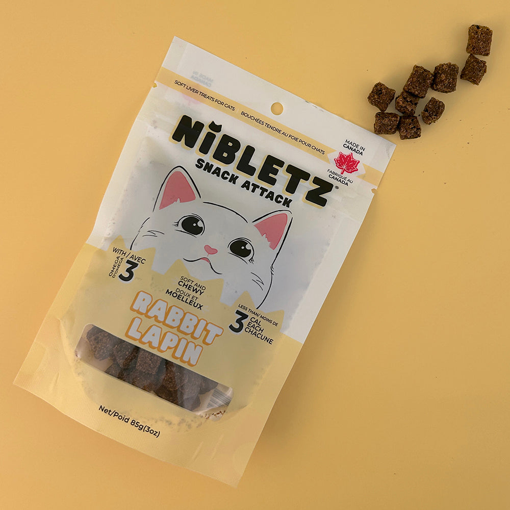 Nibletz Soft Moist Treats for Cats, Rabbit Flavour