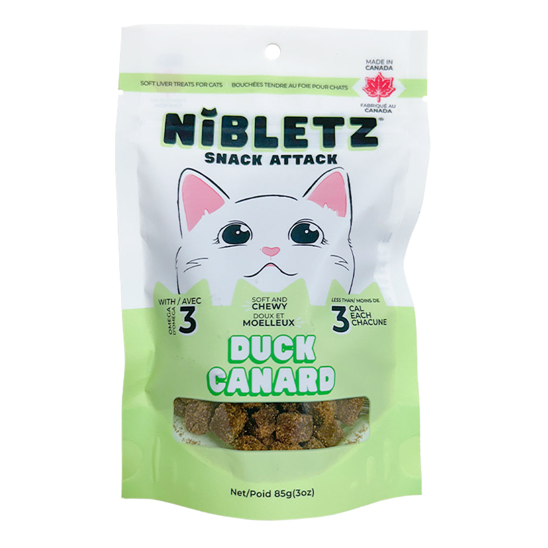 Nibletz Soft Moist Treats for Cats, Duck Flavour