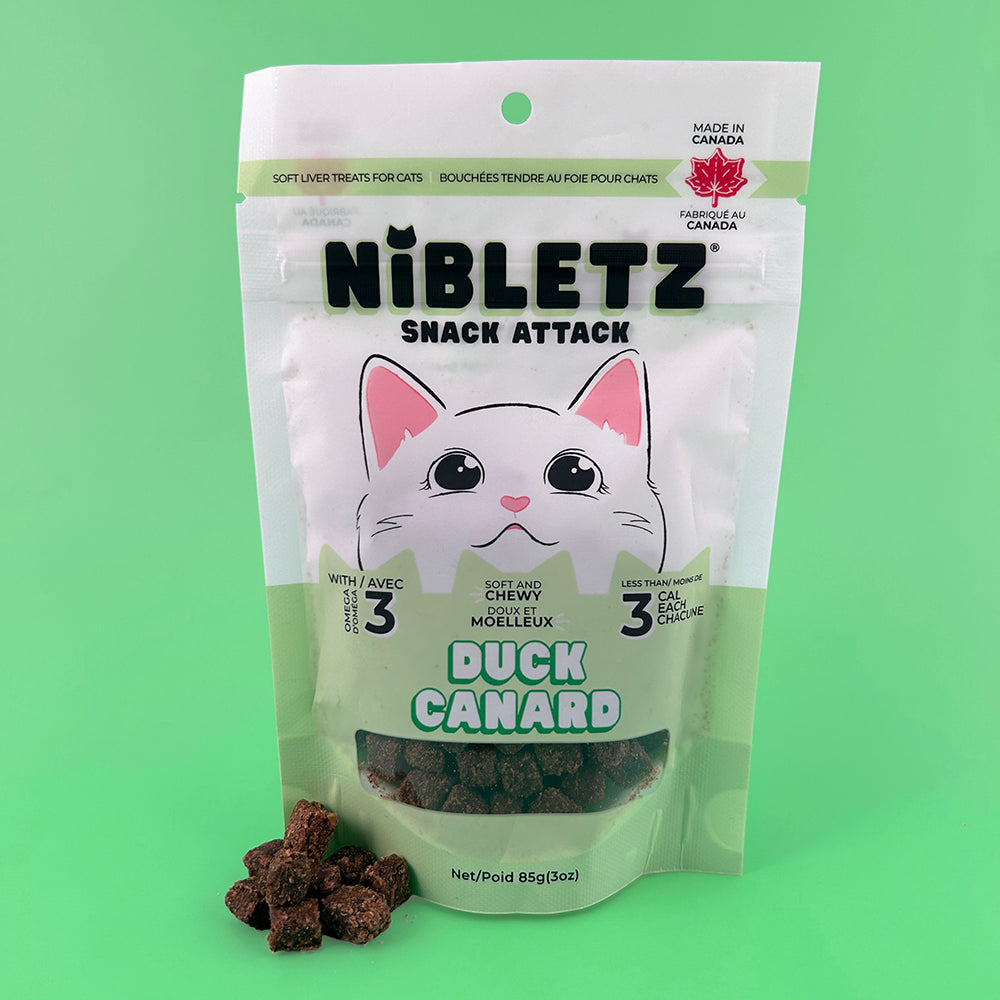 Nibletz Soft Moist Treats for Cats, Duck Flavour