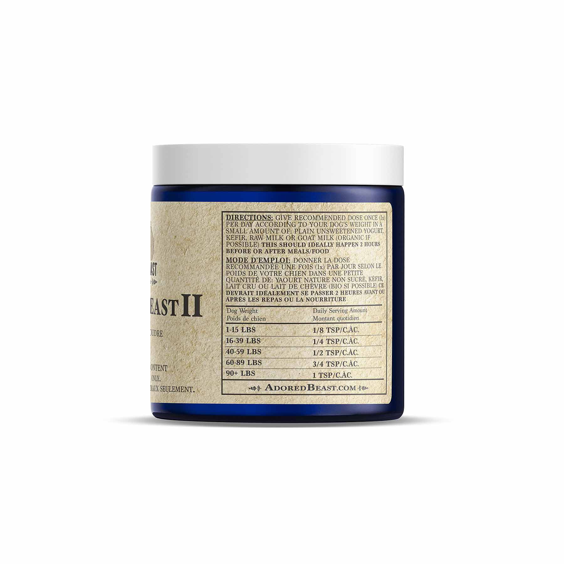 Adored Beast Yeasty Beast II Powder for Dogs - Pets Drug Mart