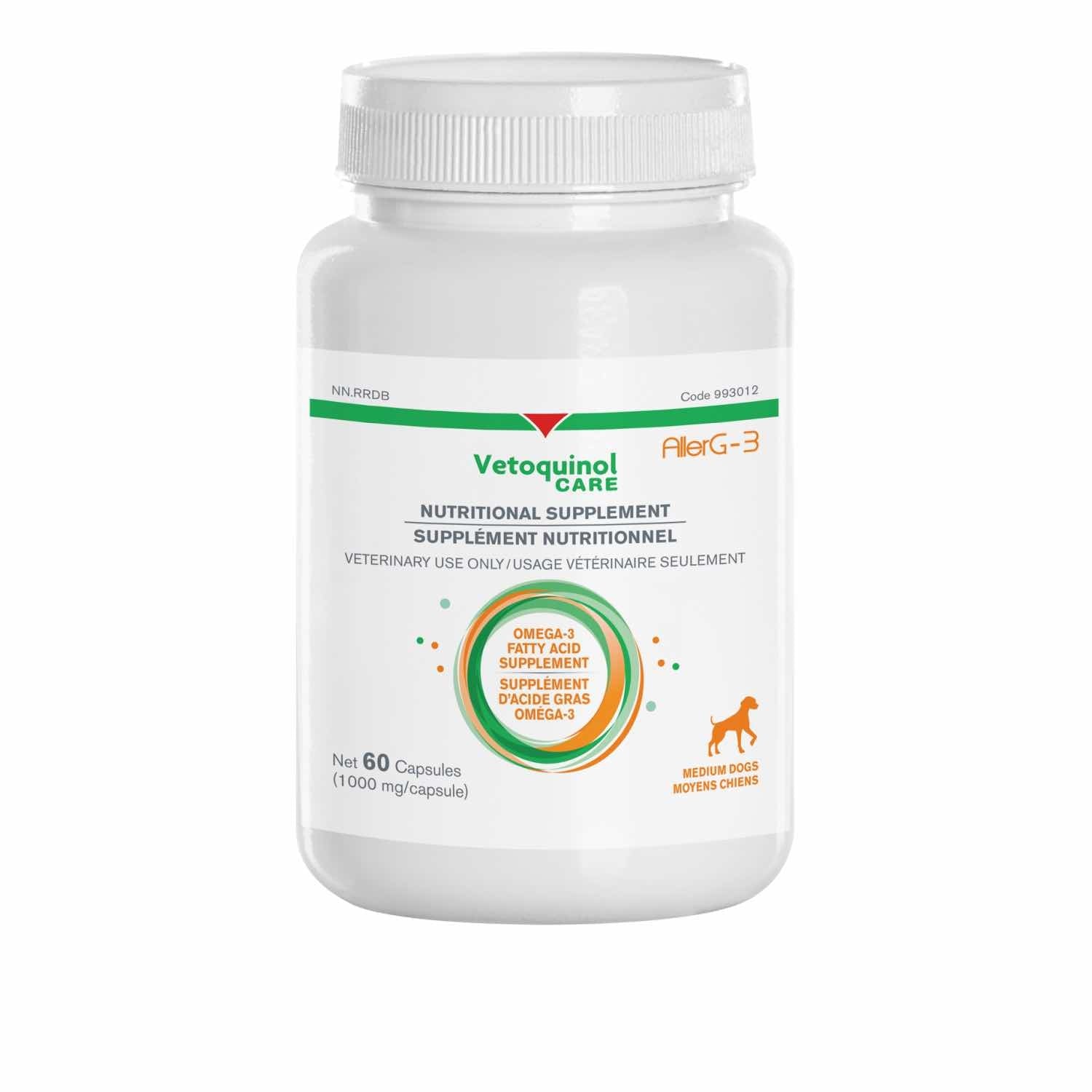 AllerG - 3 Omega - 3 Capsule Supplement For Medium Dogs - Pets Drug Mart