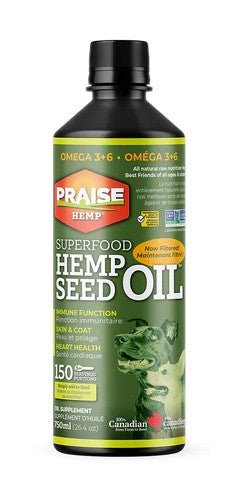 Allive Supernutrition Praise Hemp Hemp Oil for Dogs - Pets Drug Mart