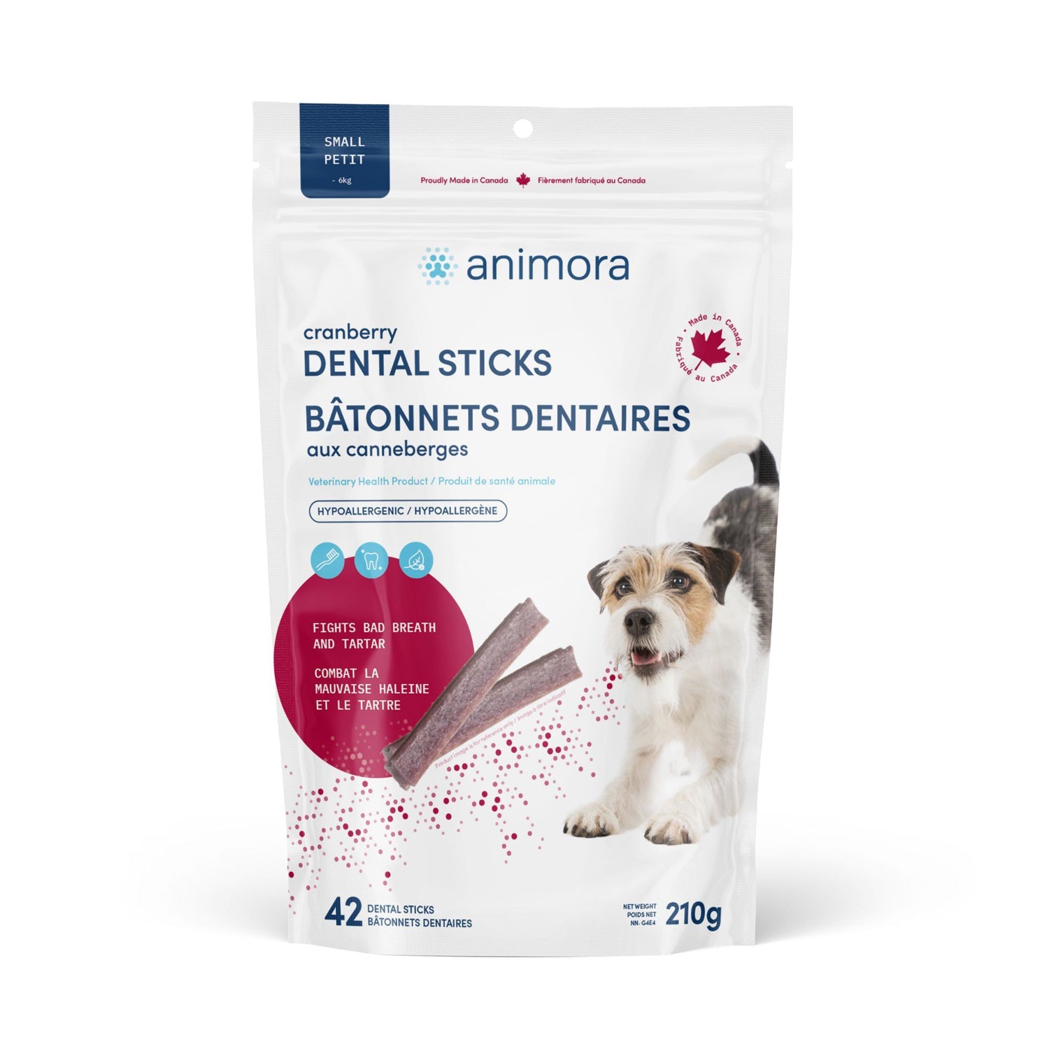 Animora Cranberry Dental Sticks For Dogs - Pets Drug Mart