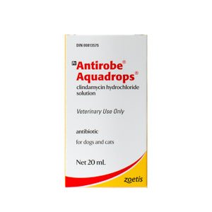 Antirobe Aquadrops (clindamycin) 25 mg/mL Solution - Pets Drug Mart