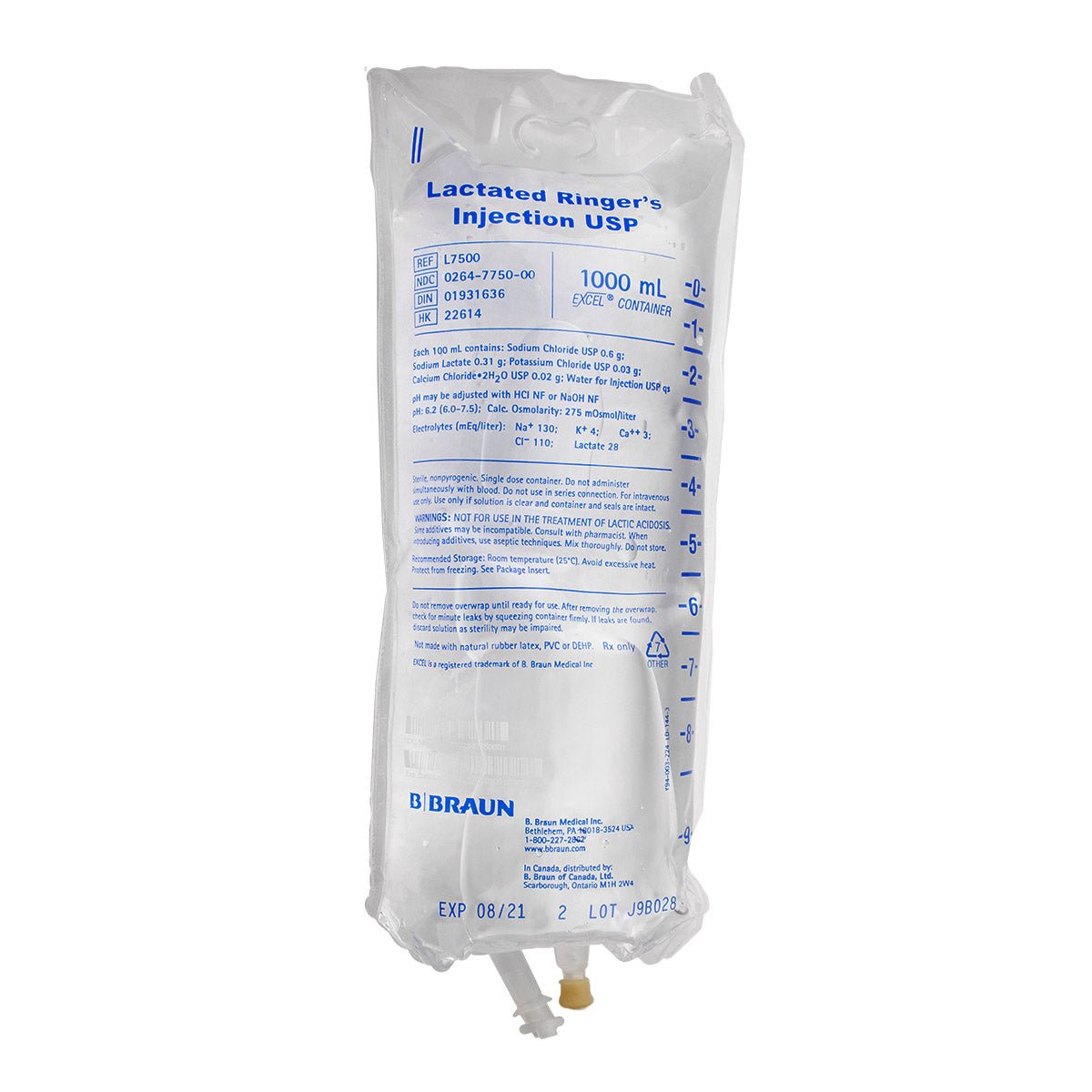 Braun Lactated Ringer's Solution Injection - Pets Drug Mart