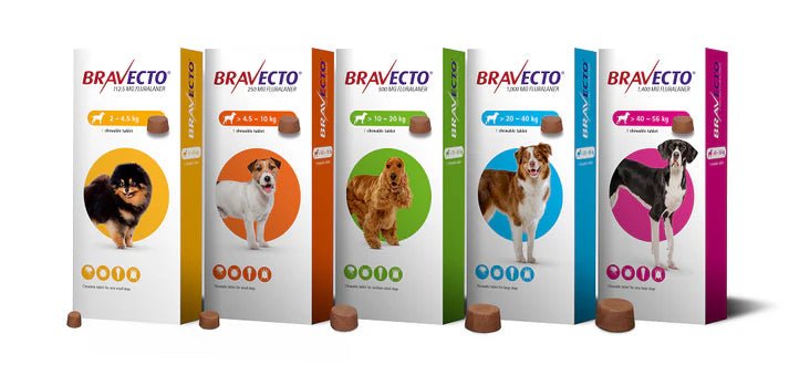 Bravecto Chews For Extra Large Dogs 40.1 To 56 kg (Pink) - Pets Drug Mart