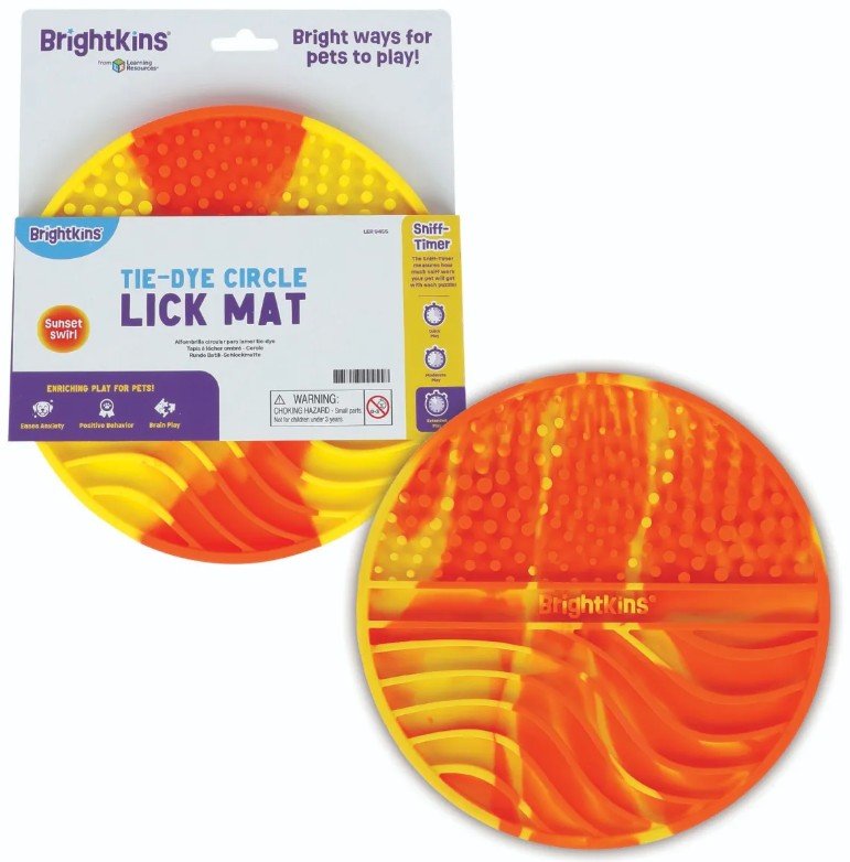 Brightkins Tie Dye Round Lick Mat - Pets Drug Mart