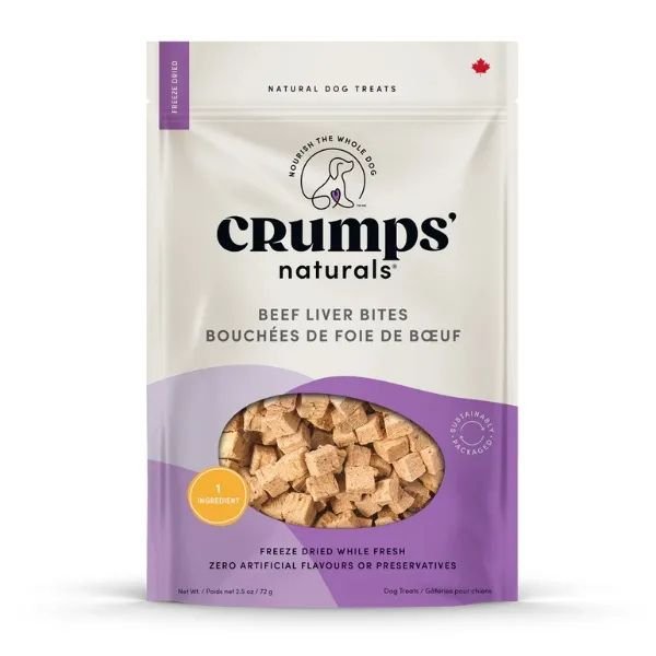 Crumps' Naturals Beef Liver Bites for Dogs - Pets Drug Mart
