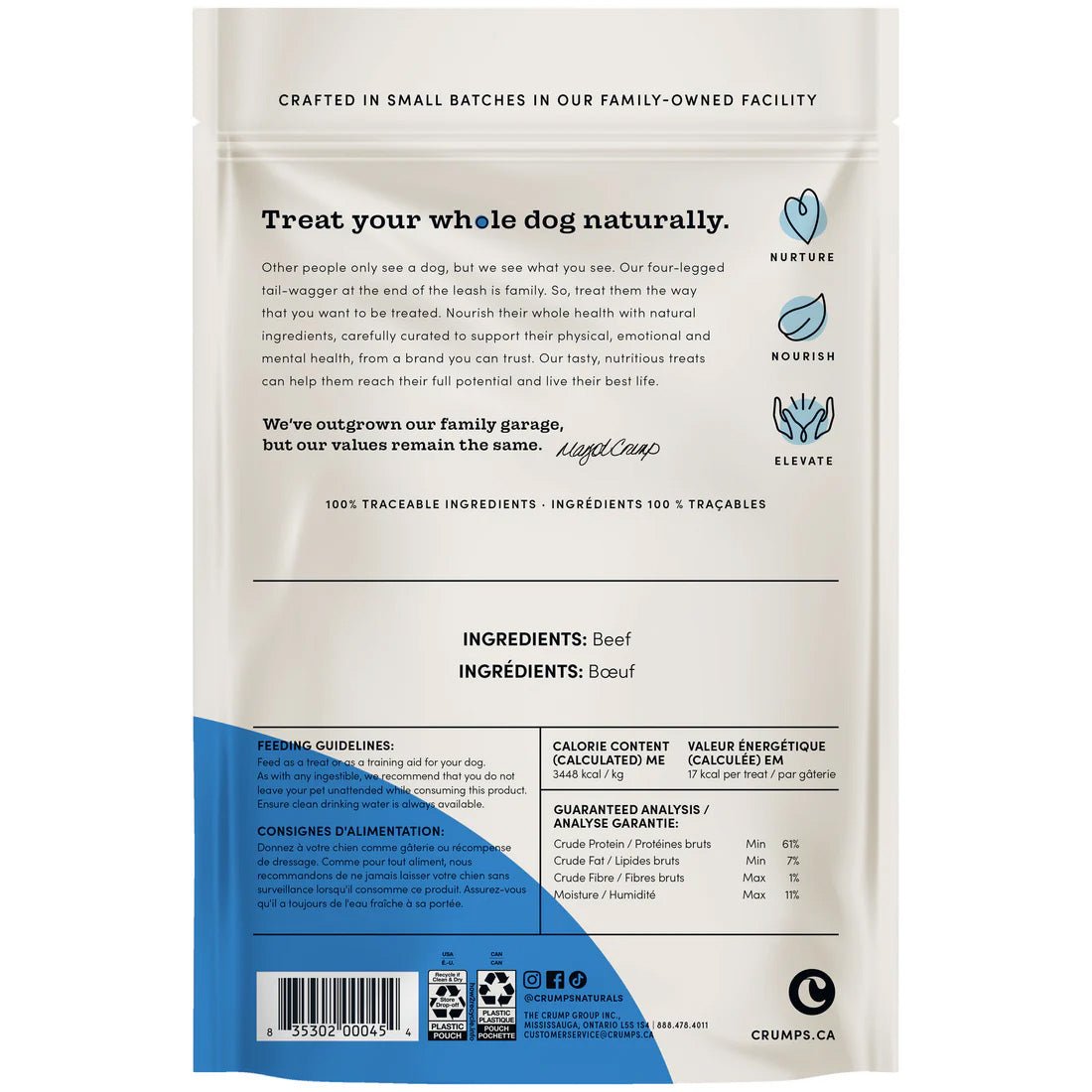 Crumps' Naturals Beef Tendersticks for Dogs - Pets Drug Mart