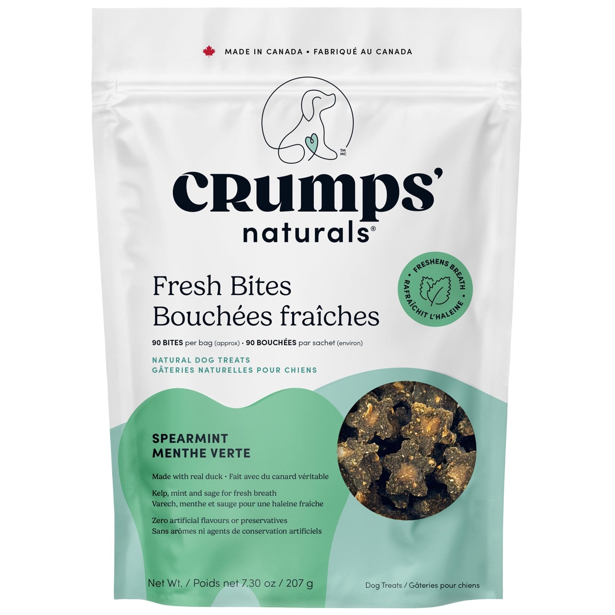 Crumps' Naturals Fresh Bites Spearmint Dental Dog Treats - Pets Drug Mart