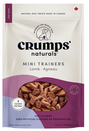 Crumps' Naturals Soft & Chewy Lamb Mini Trainers for Dogs - Pets Drug Mart