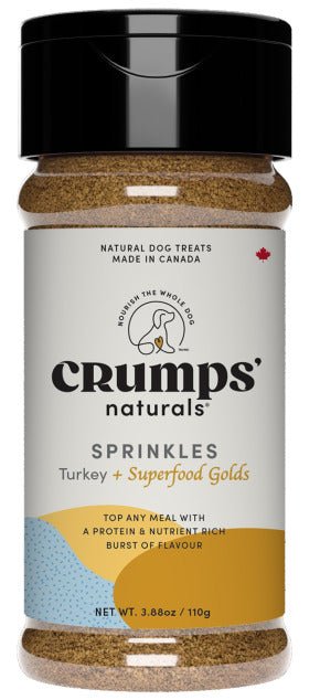 Crumps' Naturals Sprinkles Turkey + Superfood Golds for Dogs - Pets Drug Mart