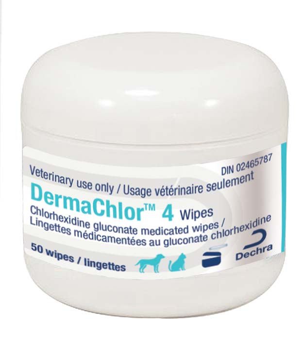DermaChlor 4 Wipes 50 Count - Pets Drug Mart