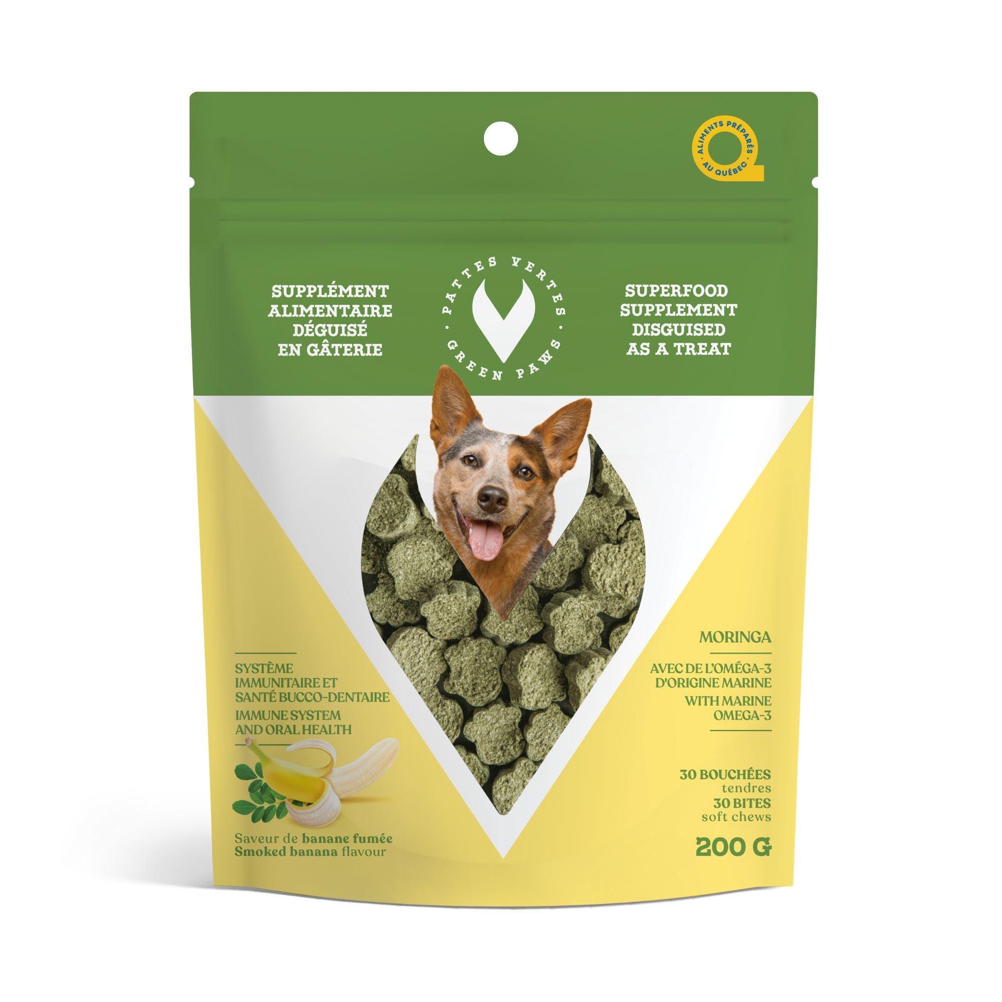 [DISCONTINUED] Green Paws Superfood SupplementMoringa With Omega - 3 Soft Chews 30 Count - Pets Drug Mart
