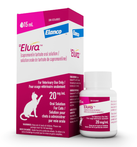 Elura (capromorelin tartrate) 20 mg/mL Oral Solution For Cats - Pets Drug Mart