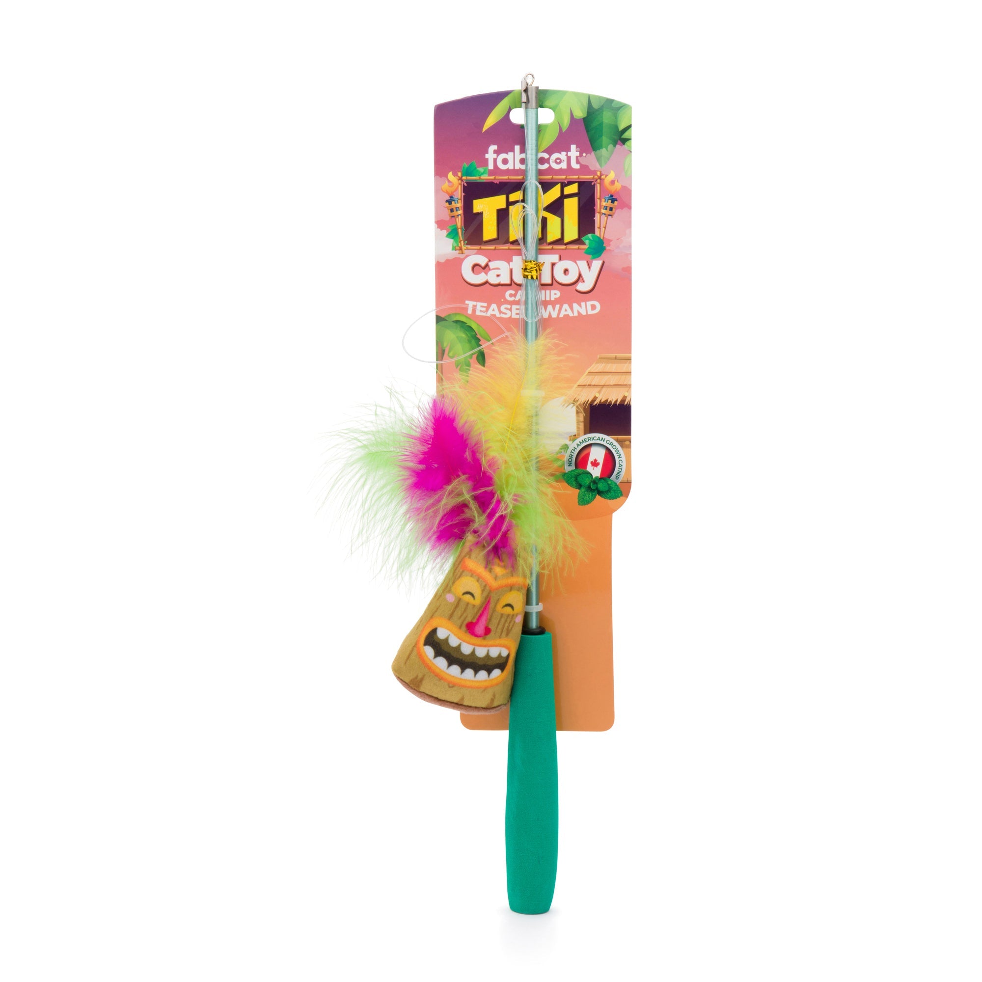 FabCat Cat Nip Teaser Wand Tiki - Pets Drug Mart