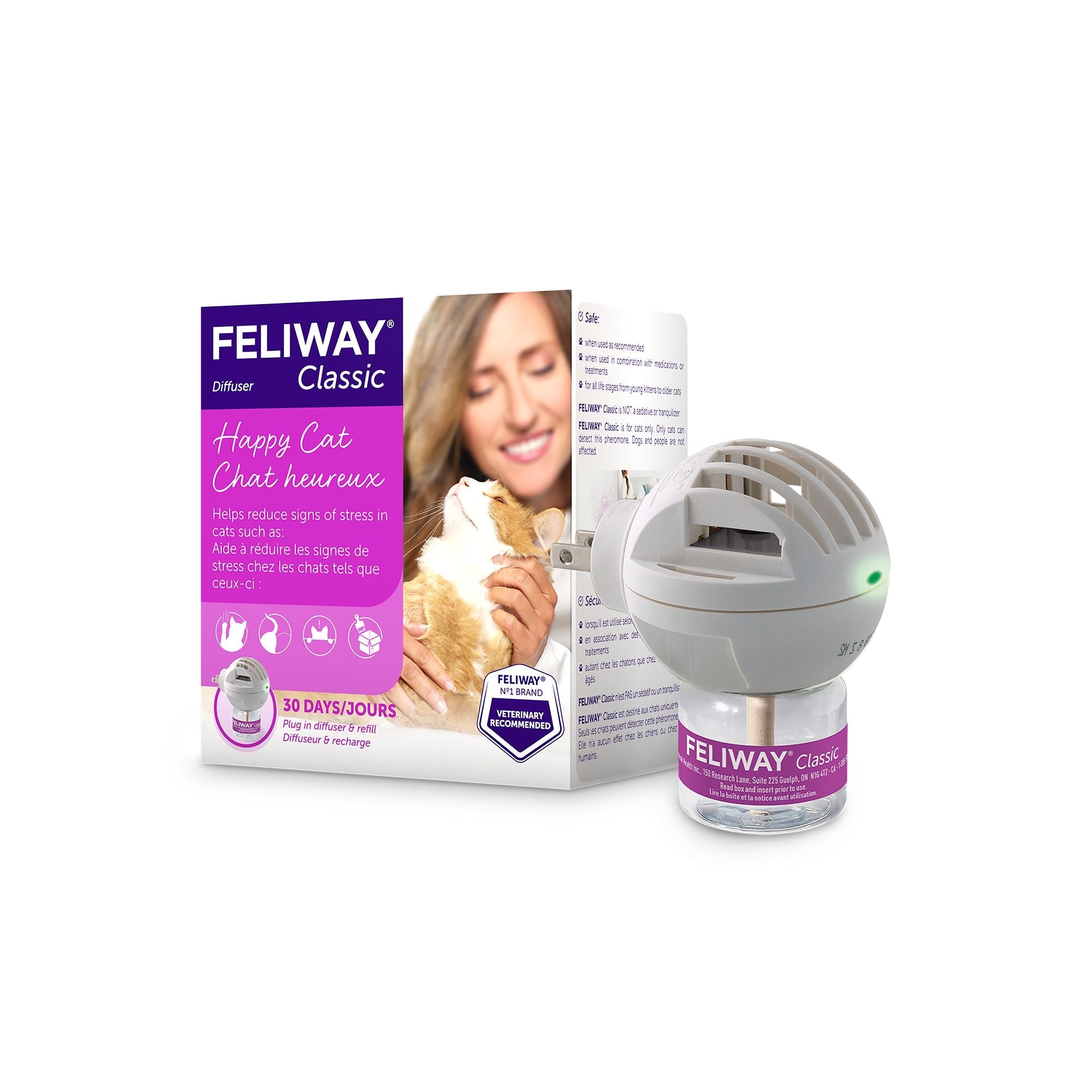 Feliway Classic Calming Starter Kit - Diffuser and Refill For Cats - Pets Drug Mart