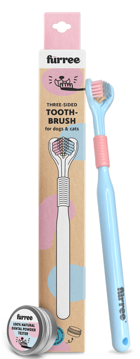 Furree Three-Sided Toothbrush for Dogs & Cats - Pets Drug Mart
