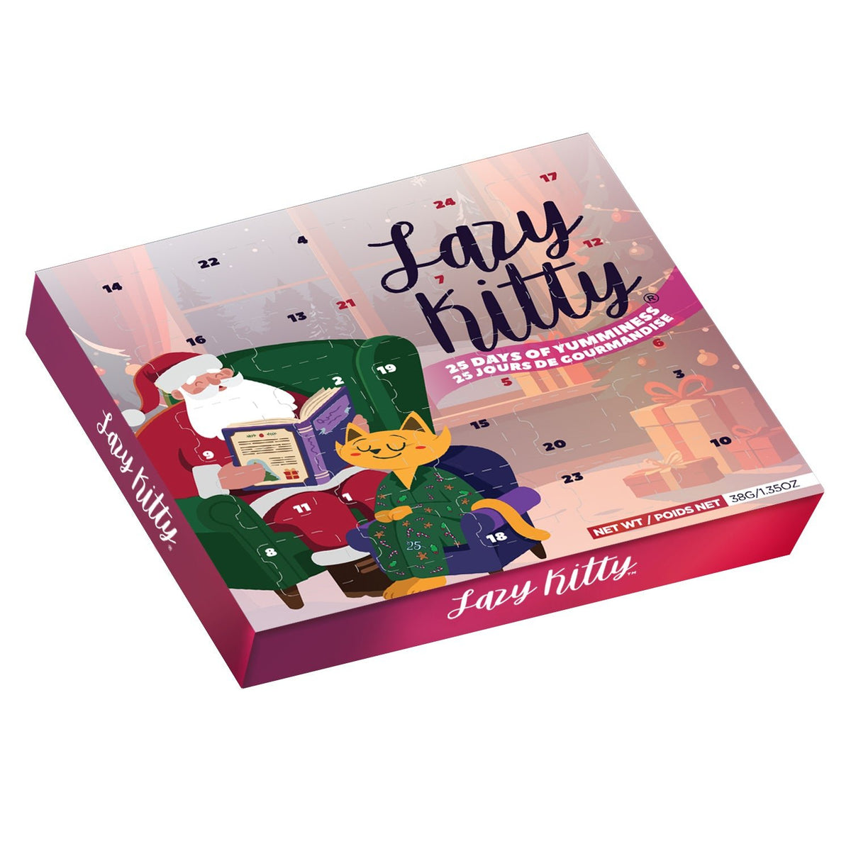 Great Jack's Lazy Kitty 25-Days Treats Advent Calendar for Cats - Pets Drug Mart