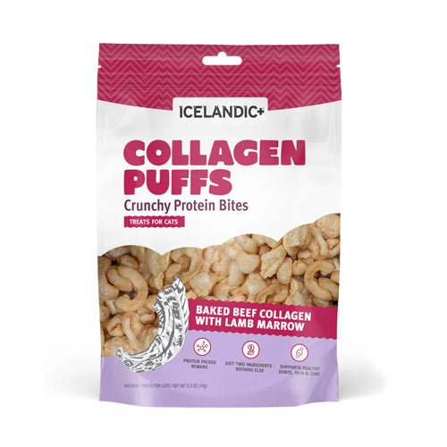 Icelandic+ Collagen Puffs Treats For Cats Baked Beef Collagen With Lamb Marrow - Pets Drug Mart