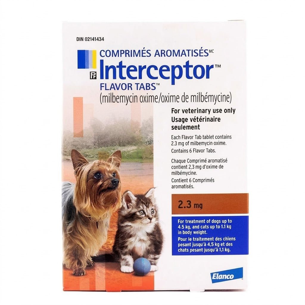 Interceptor Flavoured Parasiticide Tablet For Dogs & Cats - Pets Drug Mart