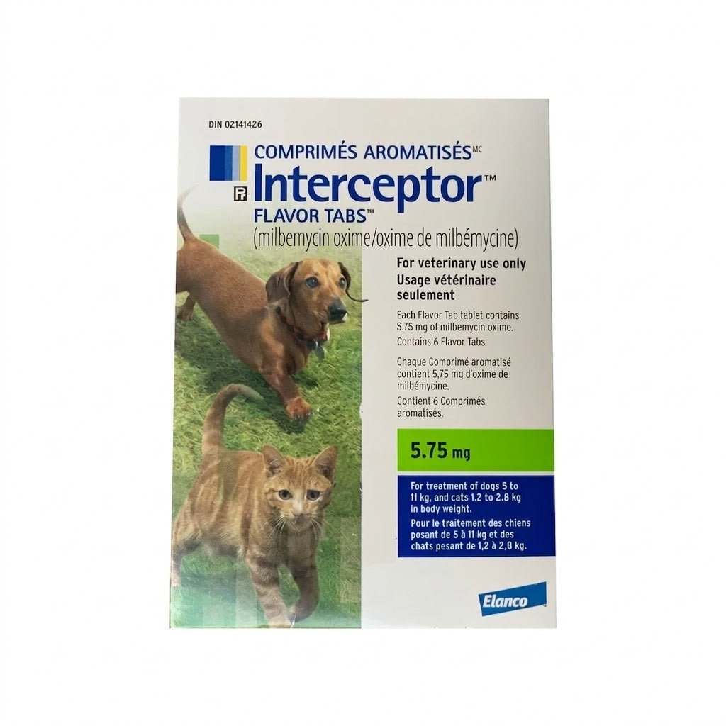 Interceptor Flavoured Parasiticide Tablet For Dogs & Cats - Pets Drug Mart