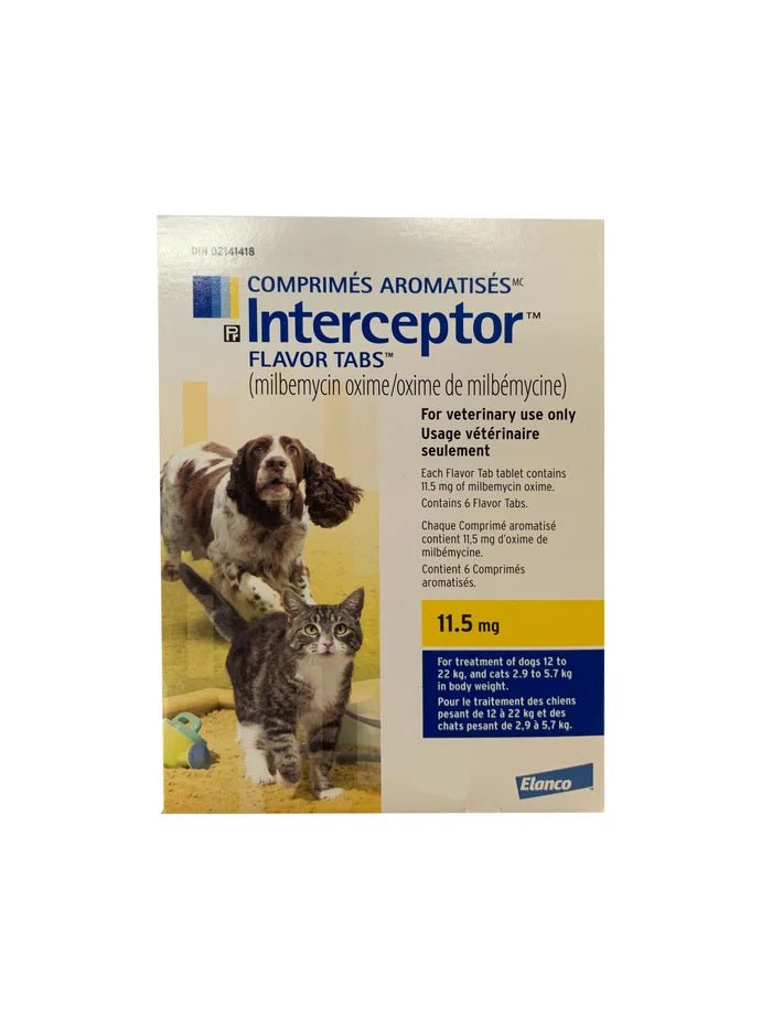 Interceptor Flavoured Parasiticide Tablet For Dogs & Cats - Pets Drug Mart