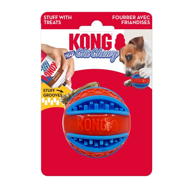 KONG ChiChewy Zippz Ball For Dogs - Pets Drug Mart