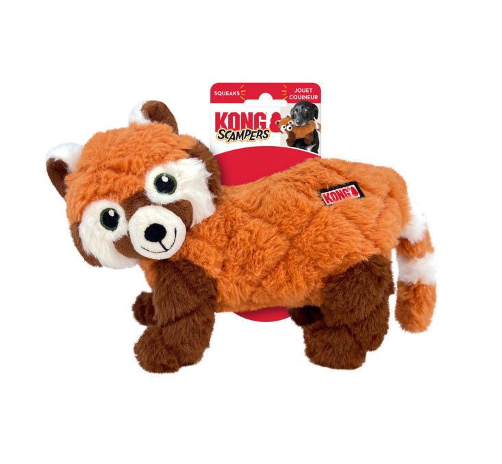 KONG Scampers Red Panda Plush Dog Toy - Pets Drug Mart