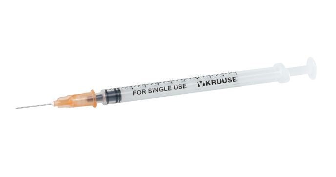 KRUUSE Disposable Insulin Syringe 25G x 5/8 Inch 100 Pack - Pets Drug Mart