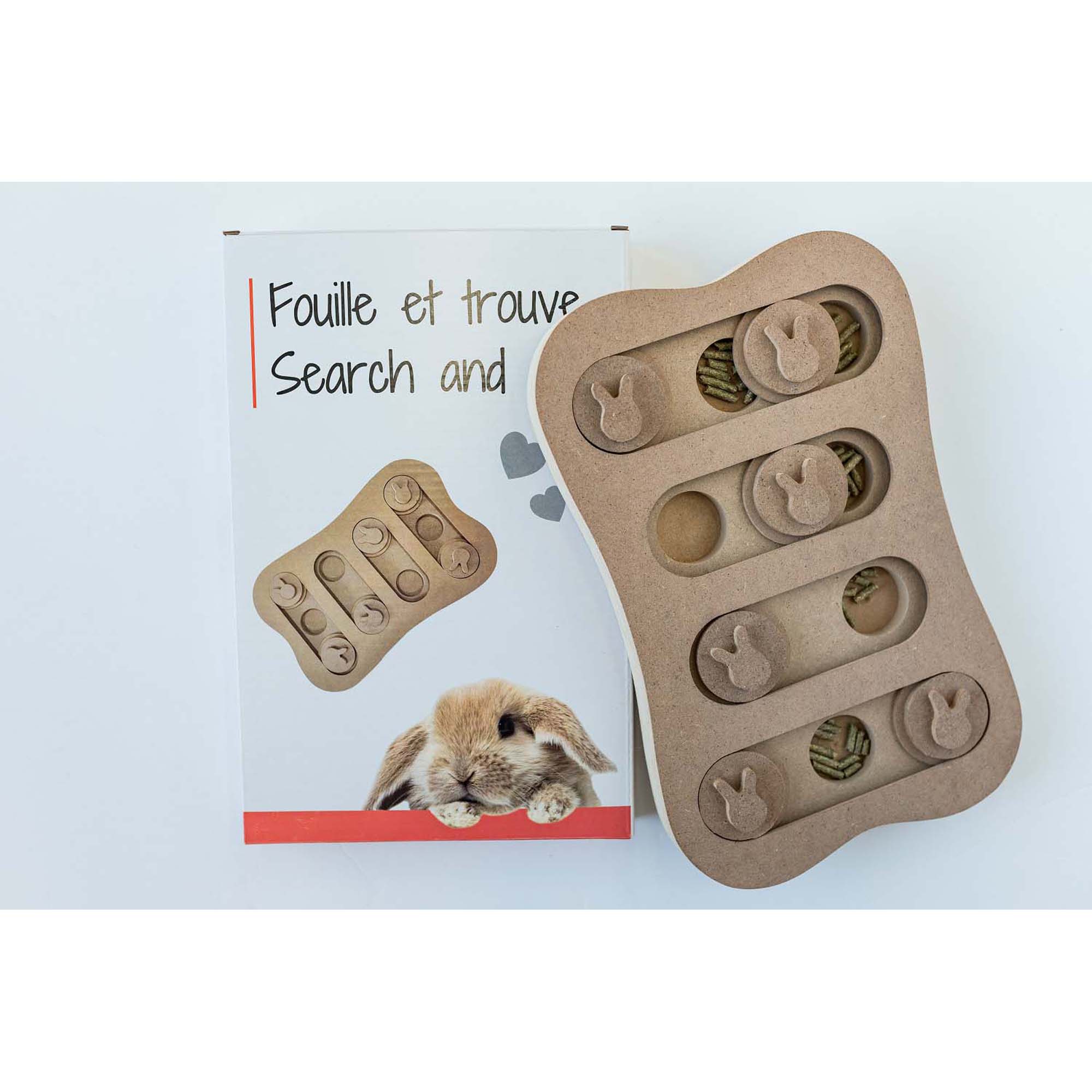 Les Petits Lapins d'Amour Search & Find Treats Toy For Small Animals - Pets Drug Mart