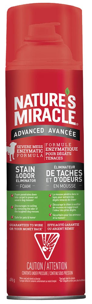Nature's Miracle Advanced Stain & Odour Foam For Dogs - Pets Drug Mart