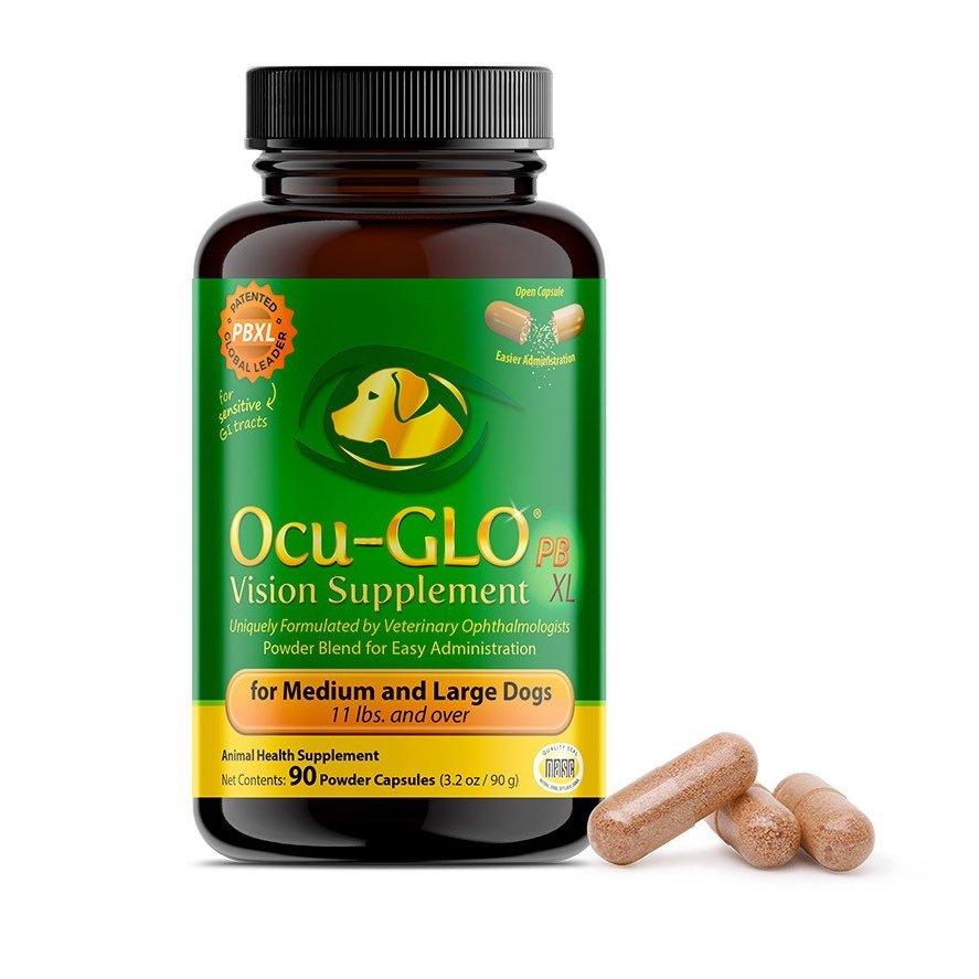 Ocu - Glo Vision Supplement Powder Blend XL Capsules For Medium & Large Dogs - Pets Drug Mart