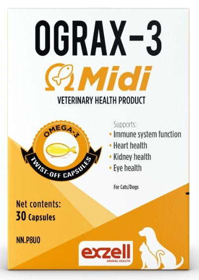 Ograx-3 Midi Twist-off Capsules for Cats and Dogs - Pets Drug Mart