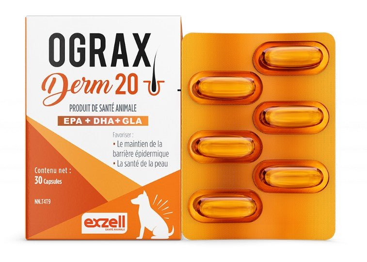 Ograx Derm 20 Large Breed Capsules for Dogs - Pets Drug Mart