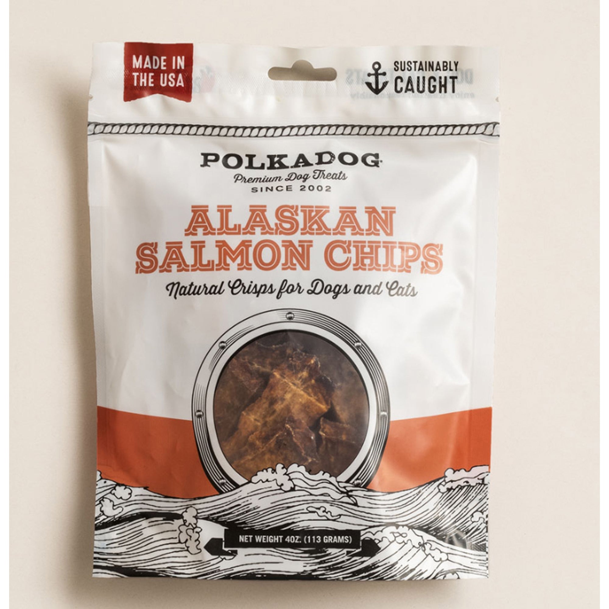 Polkadog Alaskan Salmon Chips Treats For Dogs & Cats - Pets Drug Mart