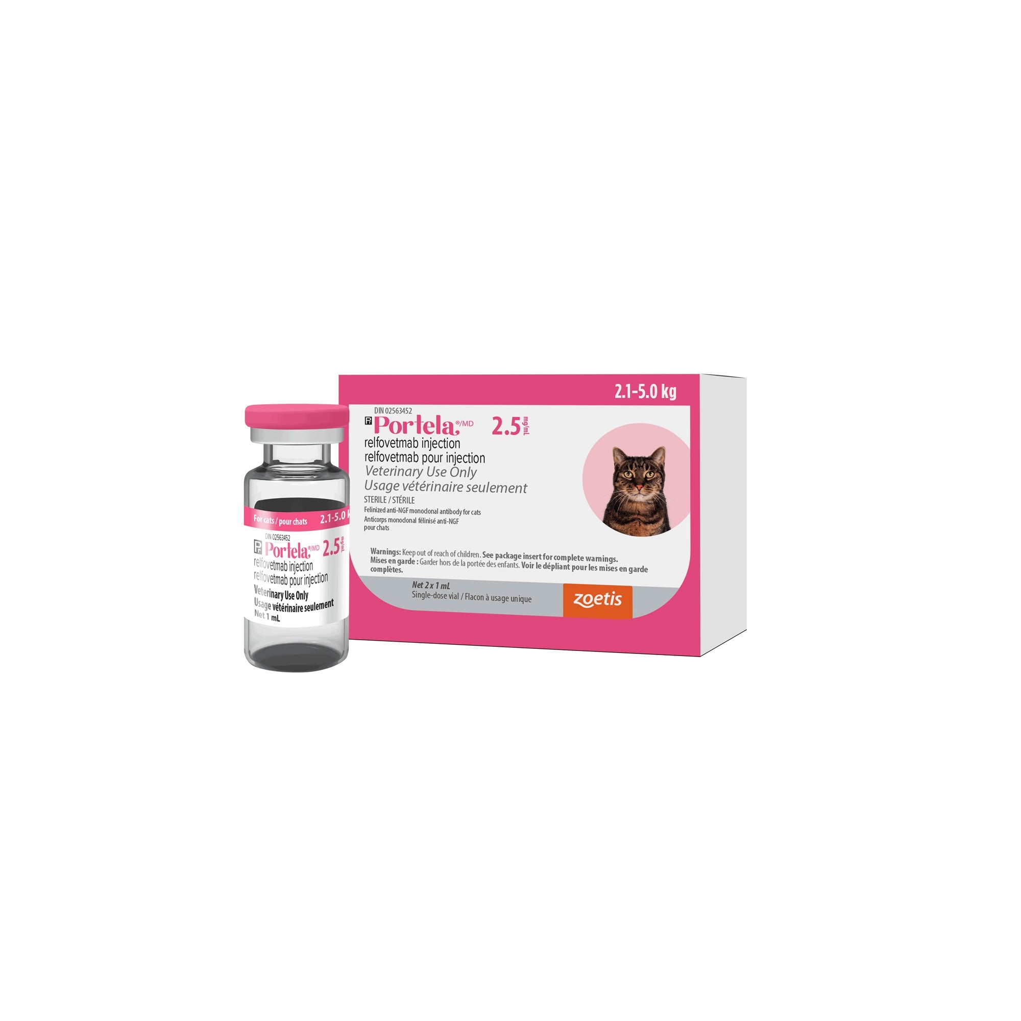 Portela (relfovetmab) 2.5 mg/mL Injectable - Pets Drug Mart