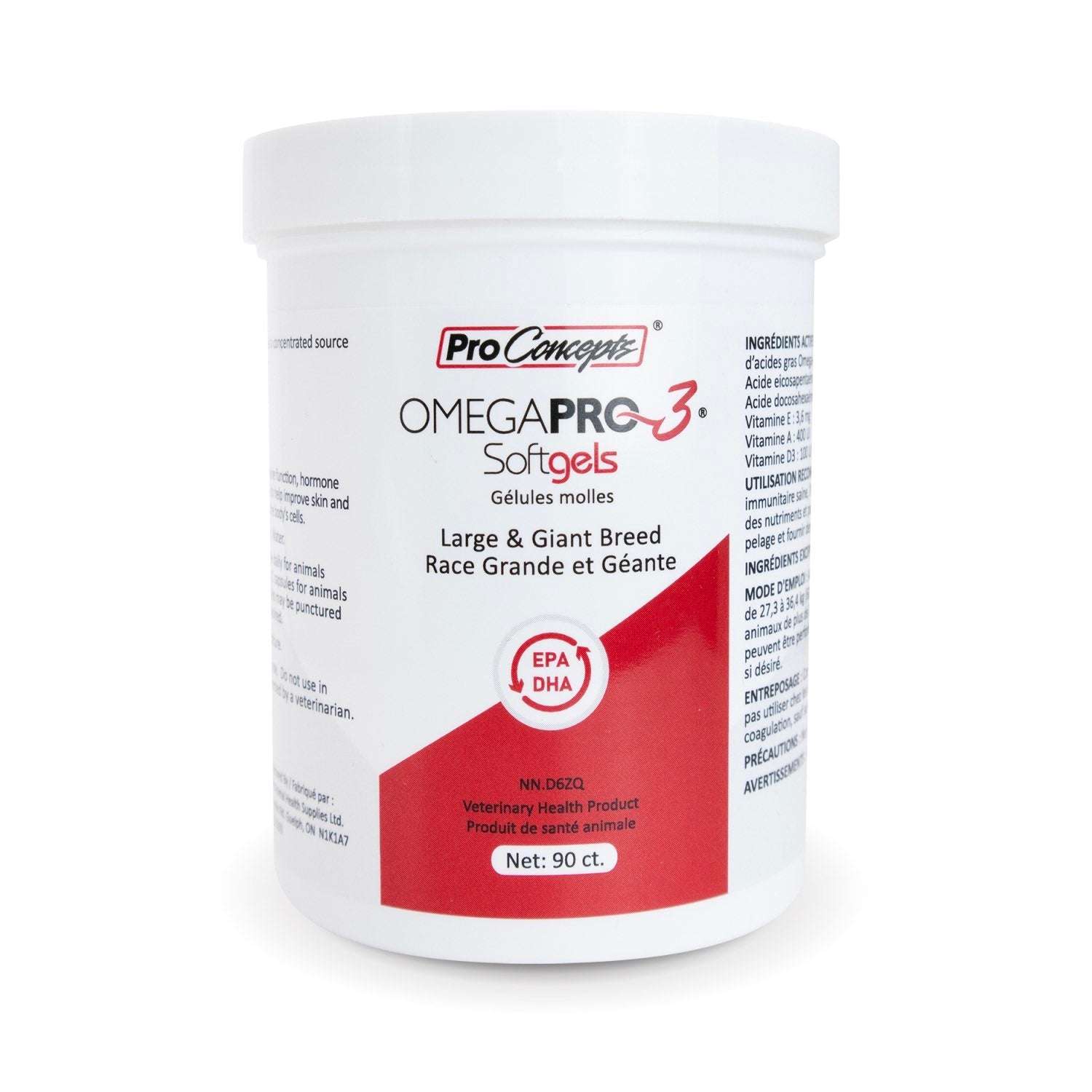 ProConcepts OmegaPro - 3 Softgels Large & Giant Breed (600 mg) - Pets Drug Mart