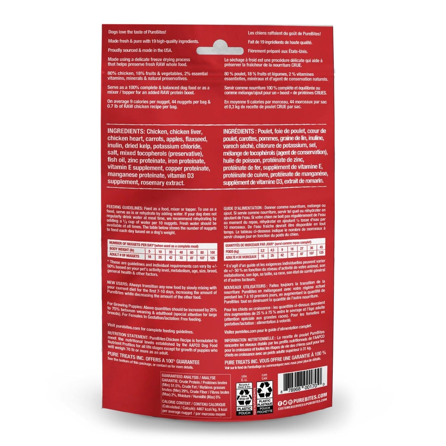PureBites Chicken Food Topper for Dogs - Pets Drug Mart
