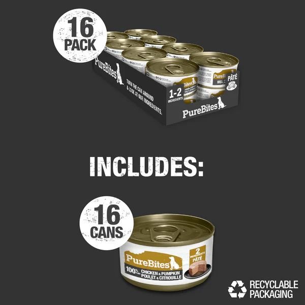 PureBites Chicken & Pumpkin Pate for Dogs - Pets Drug Mart