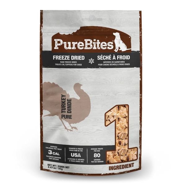 PureBites Freeze Dried Turkey Treats For Dogs - Pets Drug Mart