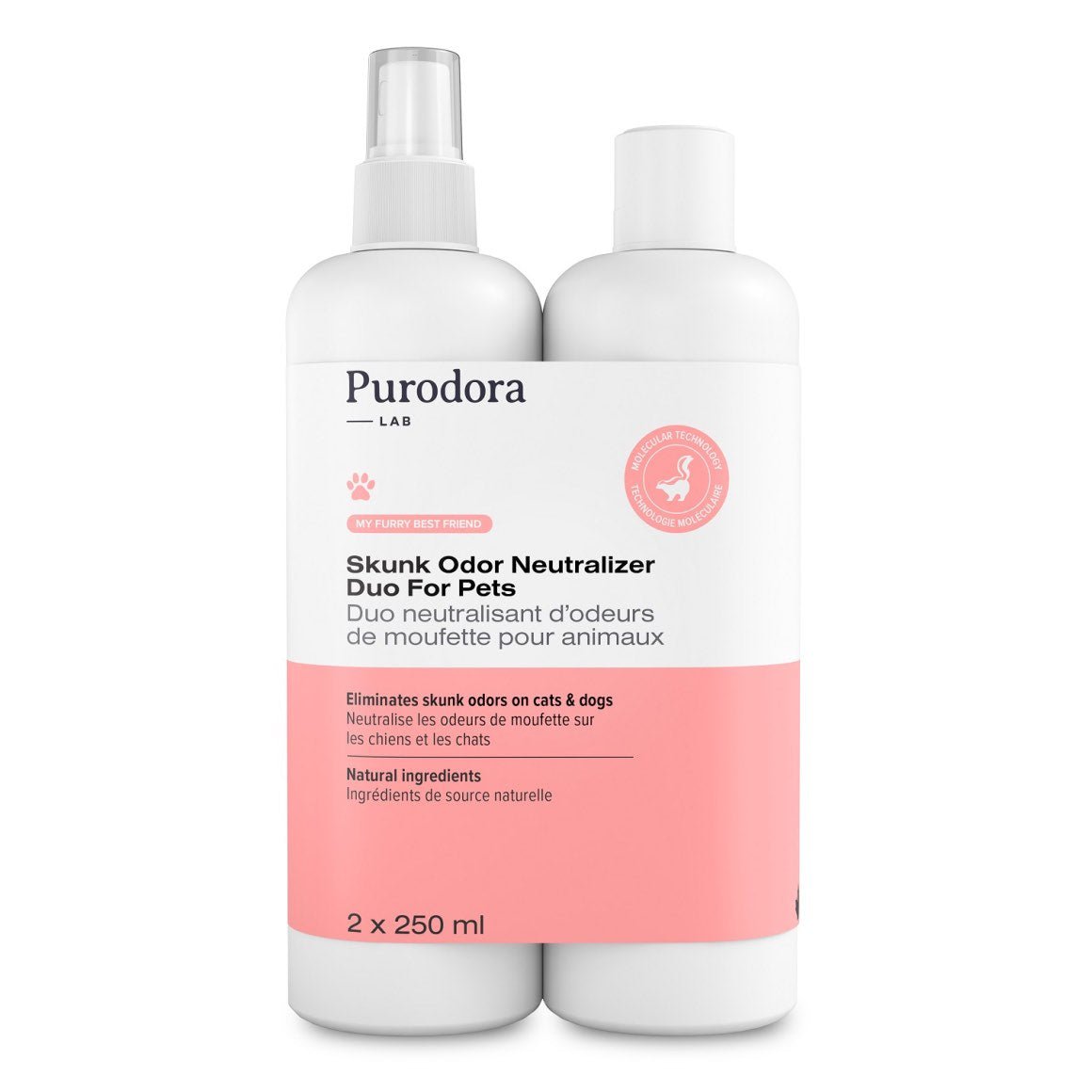Purodora Skunk Odor Neutralizer & Shampoo Duo - Pets Drug Mart
