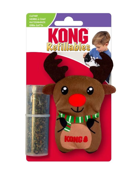 Refillables Holiday Reindeer With Catnip Cat Toy - Pets Drug Mart