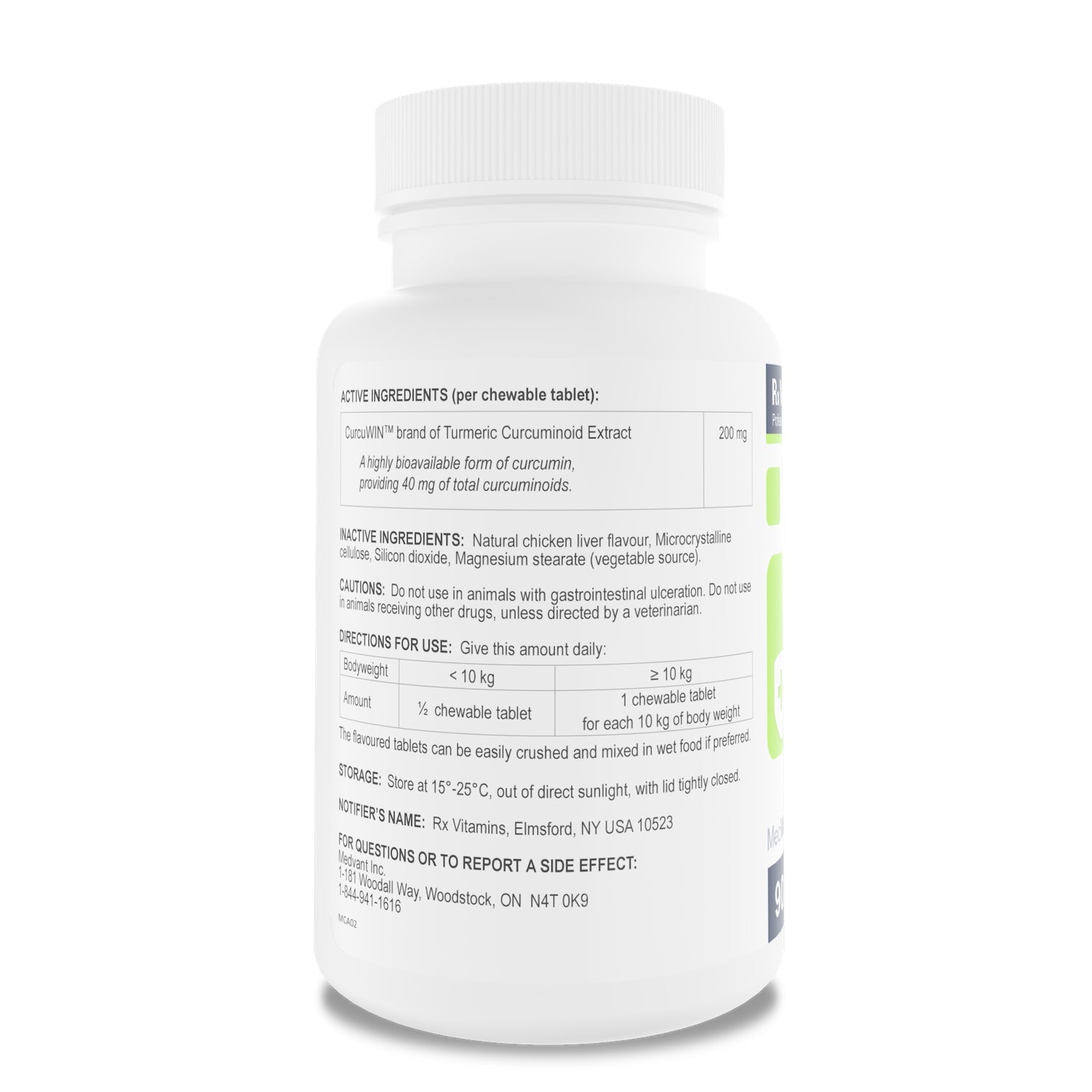 Rx Vitamins CurcuWIN - Pets Drug Mart