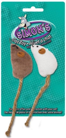 Simon's Burlap Tail Mice - Pets Drug Mart
