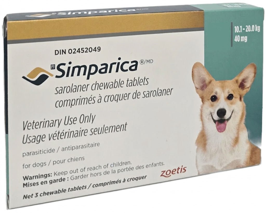 Simparica Chewable Tablet For Dogs 10.1 To 20 Kg (Aqua) - Pets Drug Mart