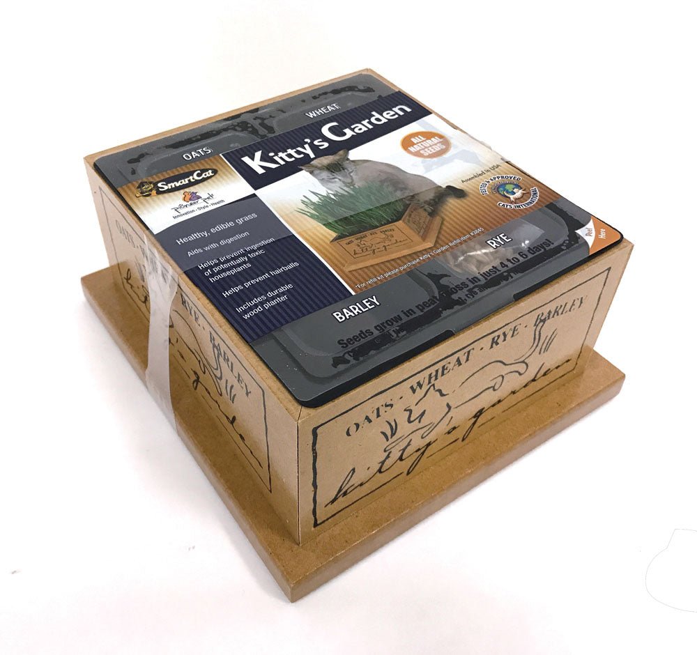 SmartCat Kitty's Garden Edible Grass Planter - Pets Drug Mart